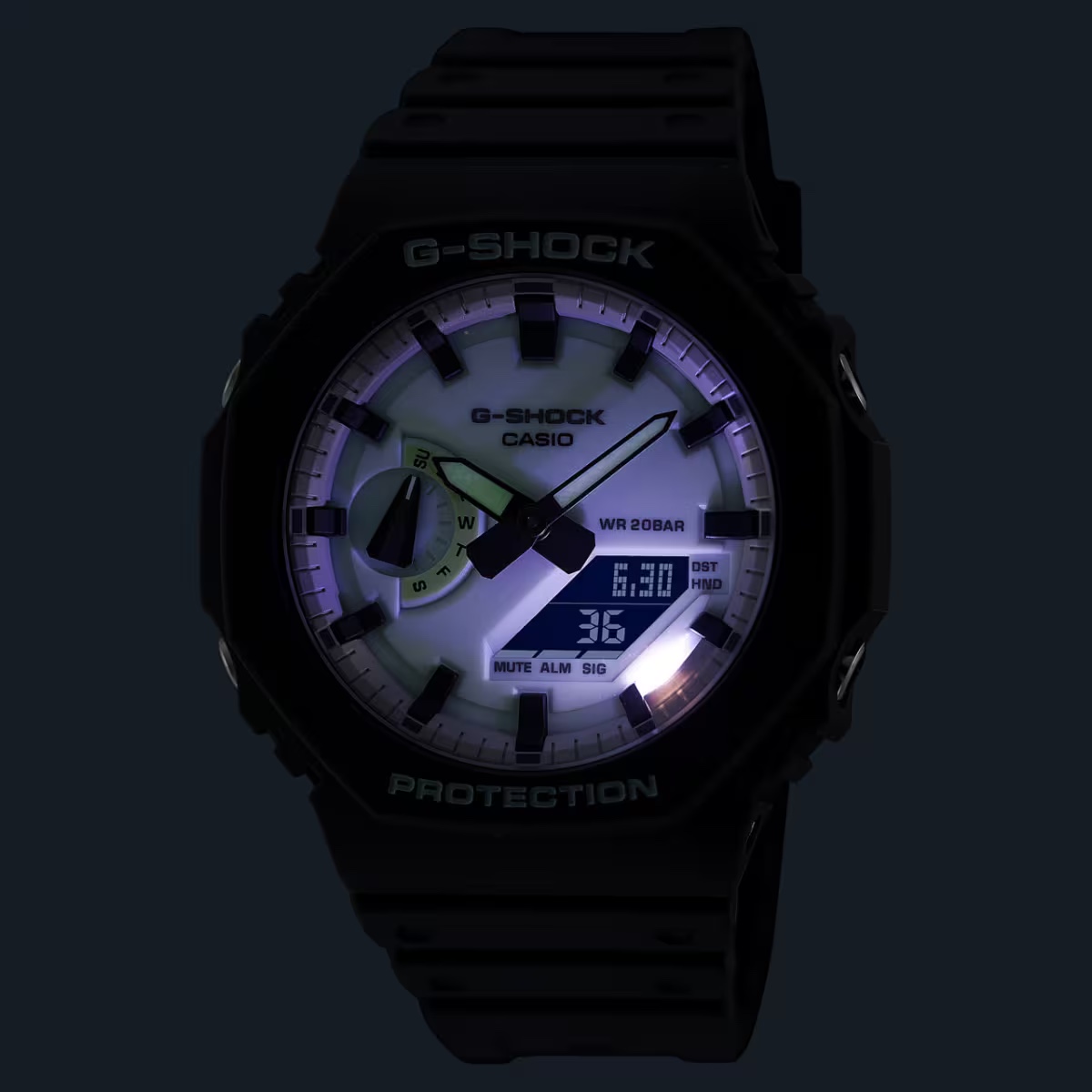 นาฬิกา Casio G-SHOCK Special color Hidden Glow series รุ่น GA-2100HD-8A ของแท้ รับประกัน1ปี
