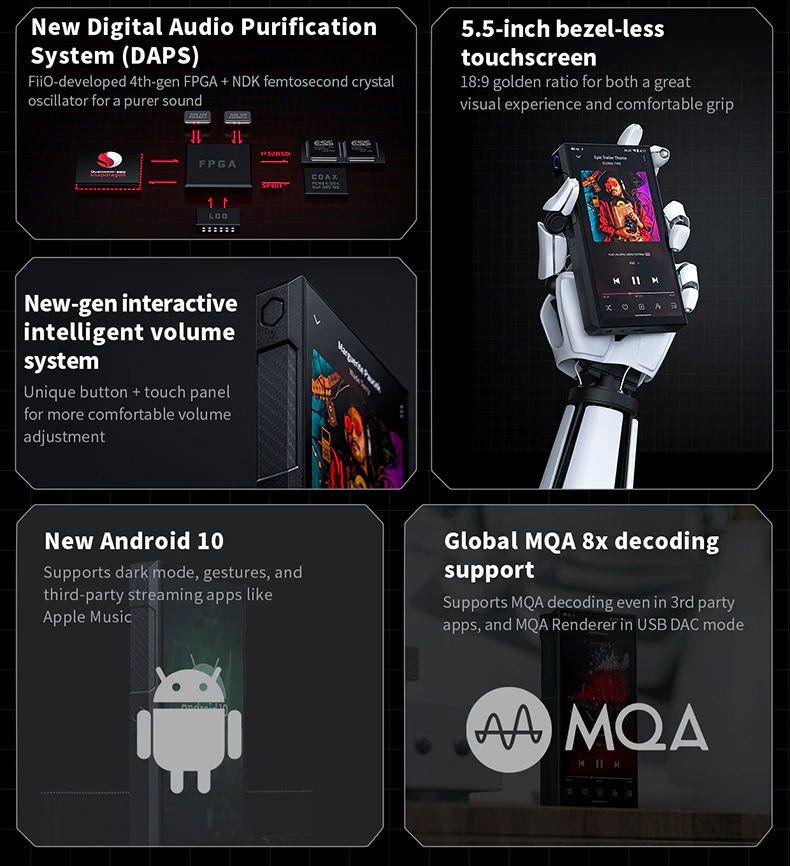 FiiO M11 PLUS ESS ชิป ES9068AS สุดยอด DAP แห่งยุครองรับ MQA ประกันศูนย์ไทย