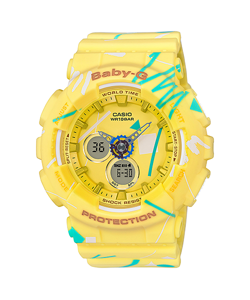 นาฬิกา Casio Baby-G Scratch Graffiti Design series รุ่น BA-120SC-9A ของแท้ รับประกัน1ปี