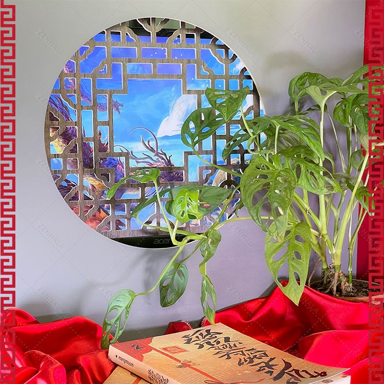 ฉากถ่ายรูป ฉากฉลุสไตล์จีน มีหลายแบบให้เลือก