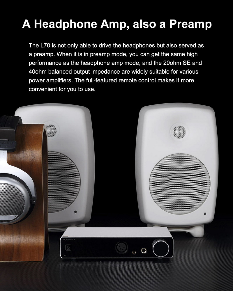 ขาย Topping L70 Full Balanced NFCA Headphone Amplifier ประกันศูนย์ไทย