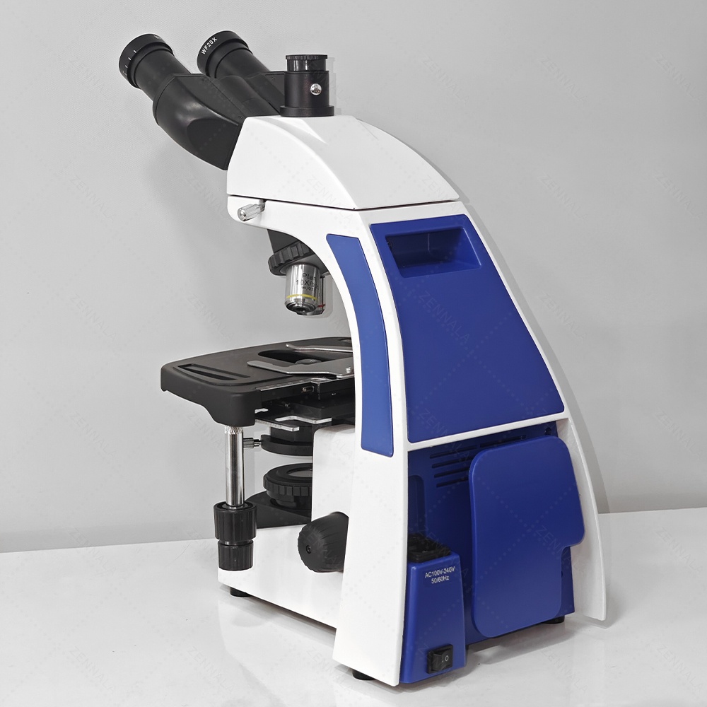 กล้องจุลทรรศน์ Trinocular 2000x ระบบ Infinity มีช่องต่อกล้อง ต่อจอเสริม รุ่น CM2000