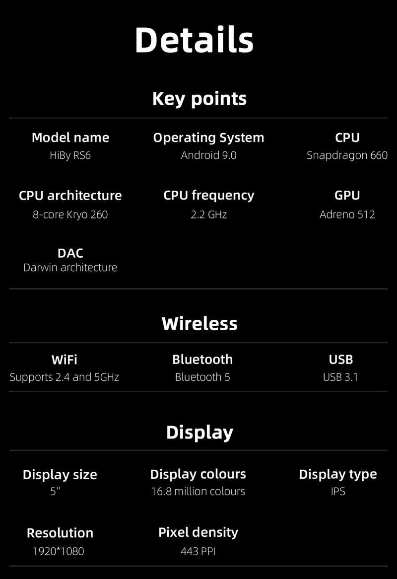 [PreOrder] ขาย Hiby RS6 DAP พกพา สถาปัตยกรรม Darwin ระดับเรือธง รองรับ MQA16x ประกันศูนย์ไทย