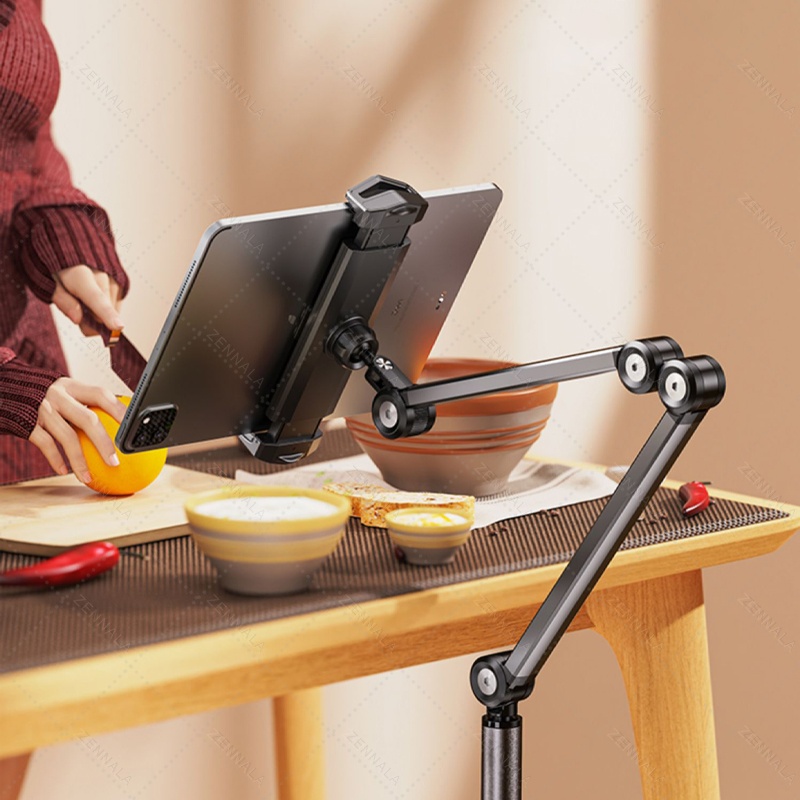 ขาตั้งพื้น แบบหนีบมือถือ iPad