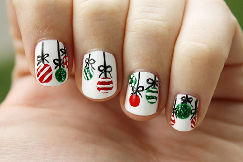  ลายเพ้นท์เล็บ วันคริสต์มาส christmas nails art