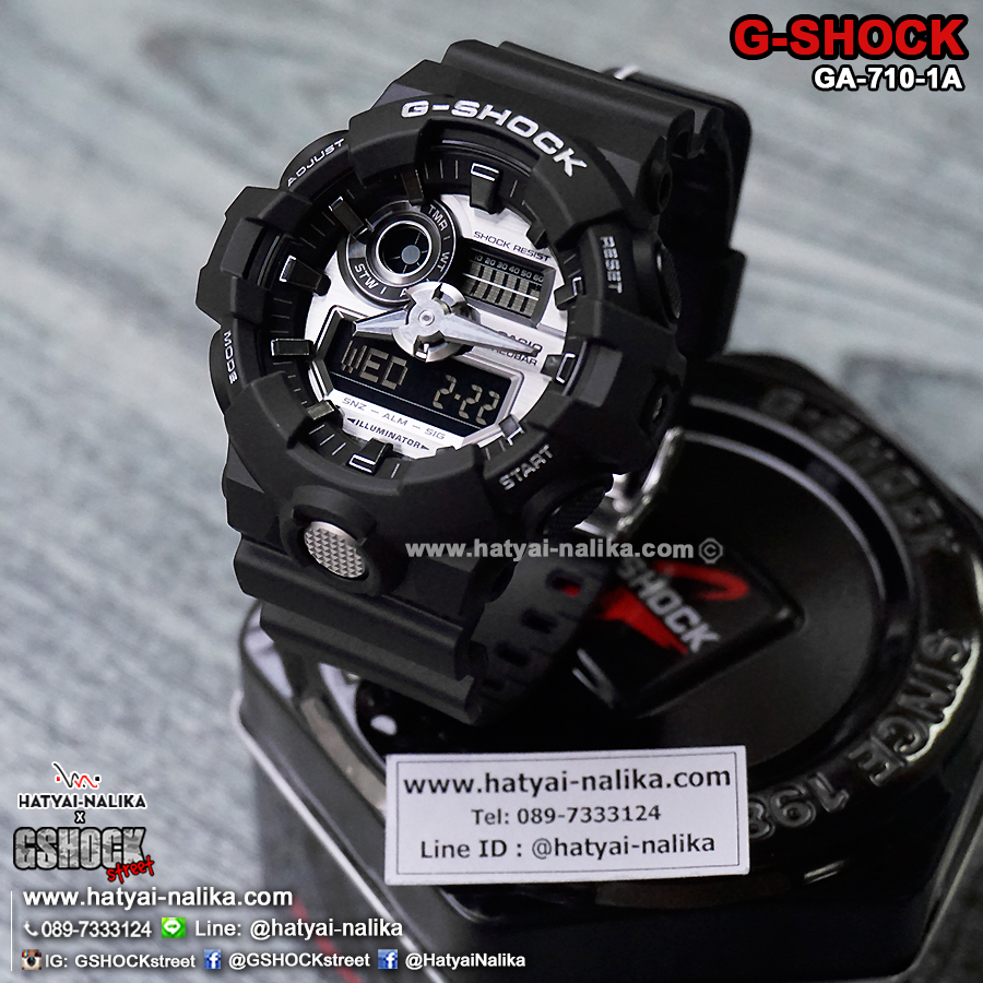 นาฬิกา คาสิโอ Casio G-Shock Standard ANALOG-DIGITAL รุ่น GA-710-1A ของแท้ รับประกัน 1 ปี