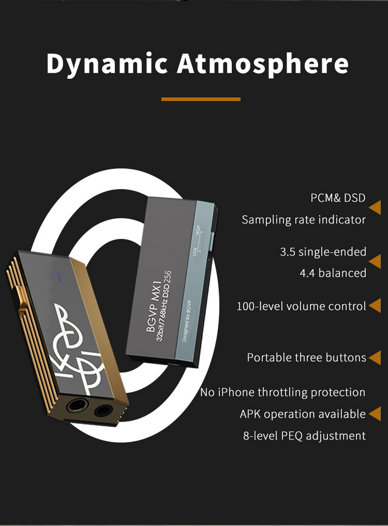 BGVP MX1 DAC/AMP พกพา ชิปเรือธง CS43198 x2 ตัว ปรับแต่ง EQ ได้ ประกันศูนย์ไทย