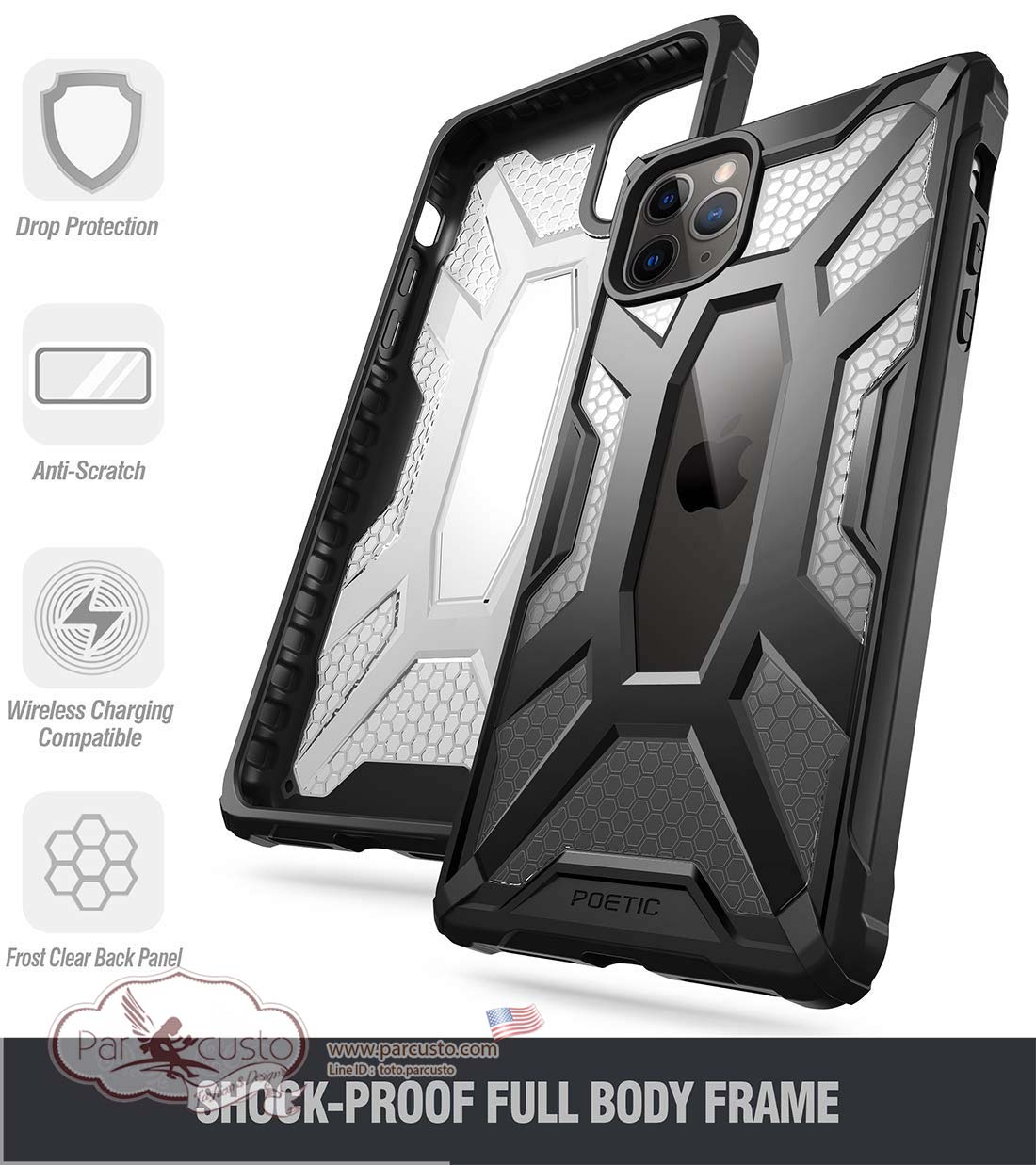 เคสกันกระแทก Apple iPhone 11 Pro Max [Affinity] จาก POETIC [Pre-order USA]