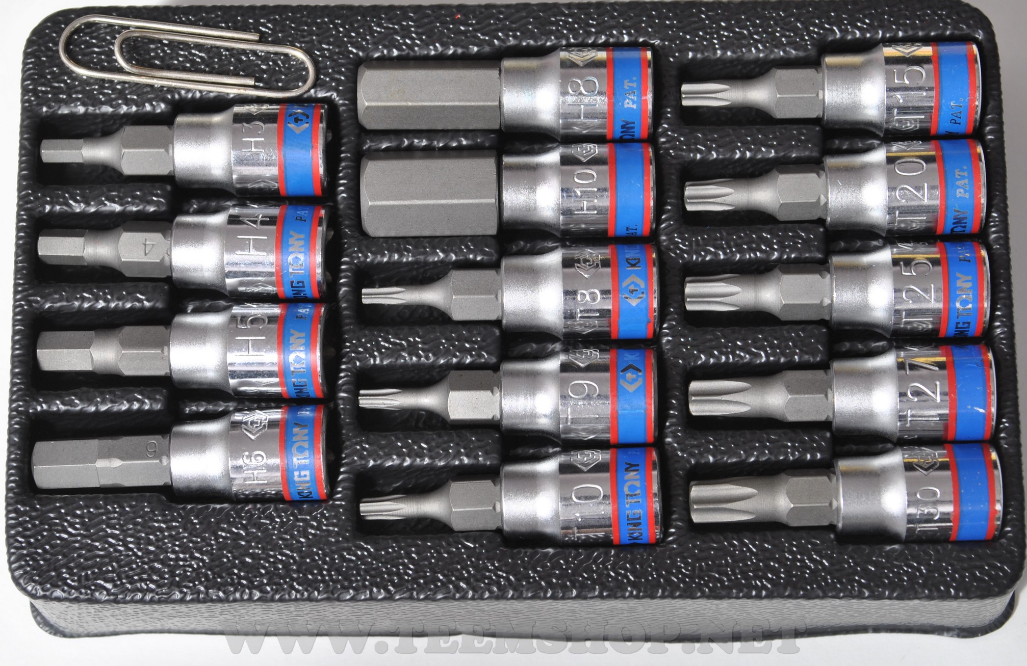 KINGTONY บล็อกชุด รู 1/4" 31 ตัวชุด NO.2531MR Made in Taiwan