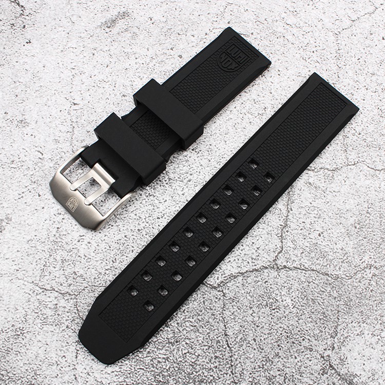 สายนาฬิกา LUMINOX สายเรซิ่น ขนาด 23 มม.บัคเคิลเงิน ใช้กับรุ่น 3050 3080 3150 3180 8800 ของแท้