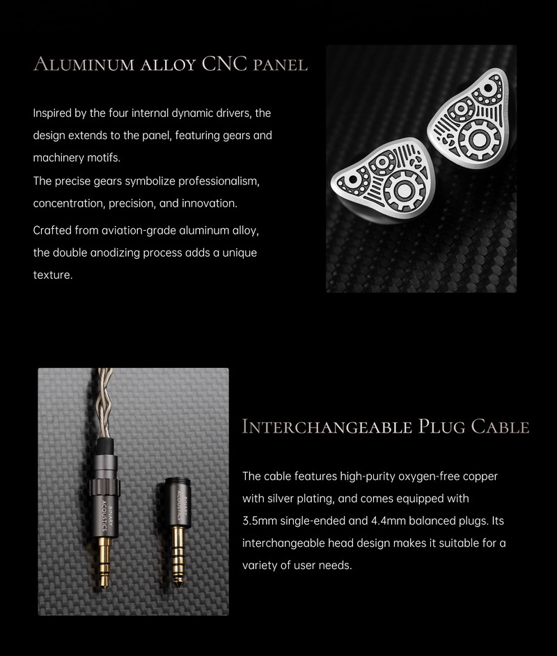 Binary Dynaquattro หูฟัง IEMs 4 ไดรเวอร์ Dynamic ประกันศูนย์ไทย