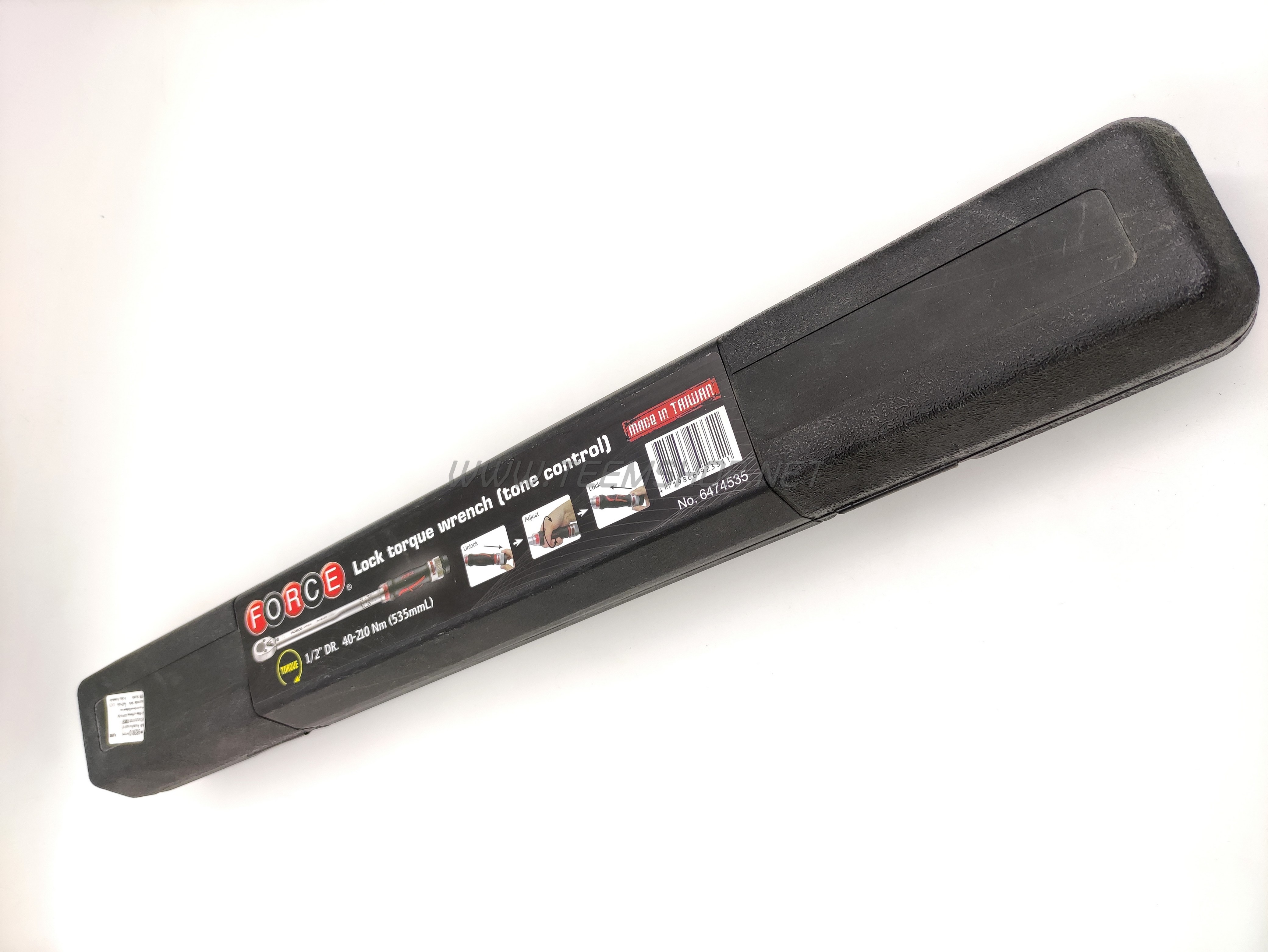 FORCE ประแจปอนด์ 6474535 1/2" 40-210Nm ยาว 535mm. Made in Taiwan