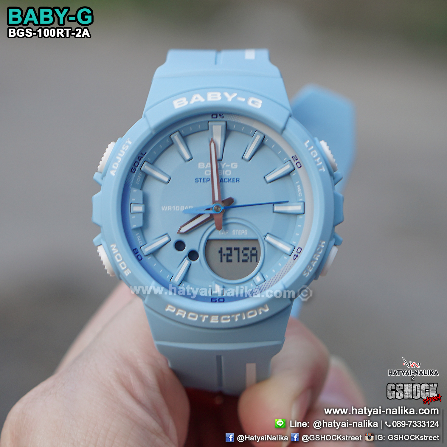 นาฬิกา Casio Baby-G for Running BGS-100RT Running Trendy series รุ่น BGS-100RT-2A ของแท้ รับประกัน1ปี