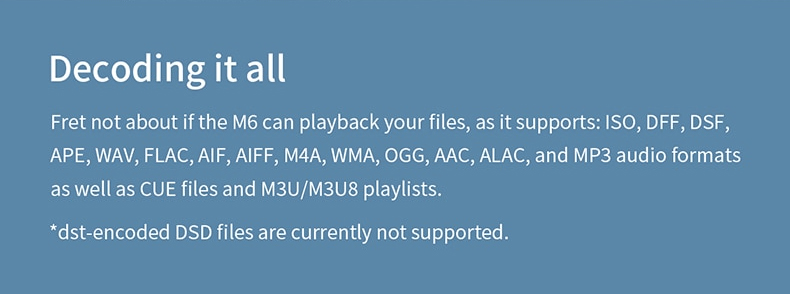 ขาย FiiO M6 DAP พกพา ชิป ES9018Q2C รองรับ Hi-Res , Bluetooth4.2 ประกันศูนย์ไทย