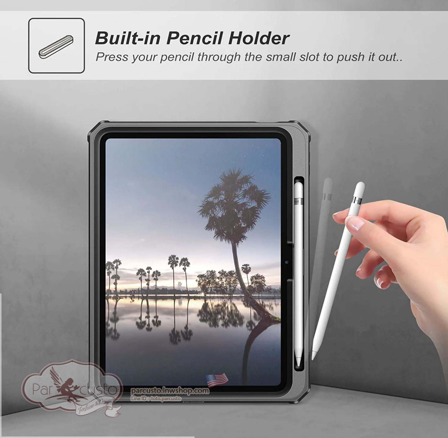 เคสกันกระแทก Apple New iPad 10.9 Gen 10 (2022) [Tuatara Magic Ring] จาก Fintie [Pre-order USA]