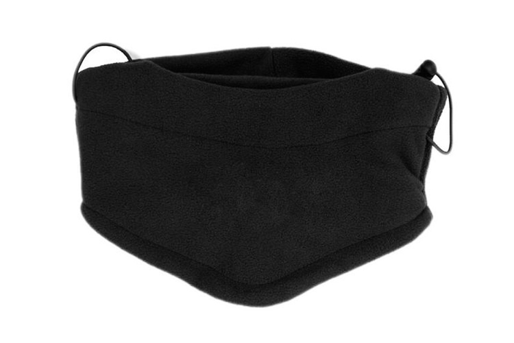 หน้ากากจักรยาน สีดำ ผ้า fleece