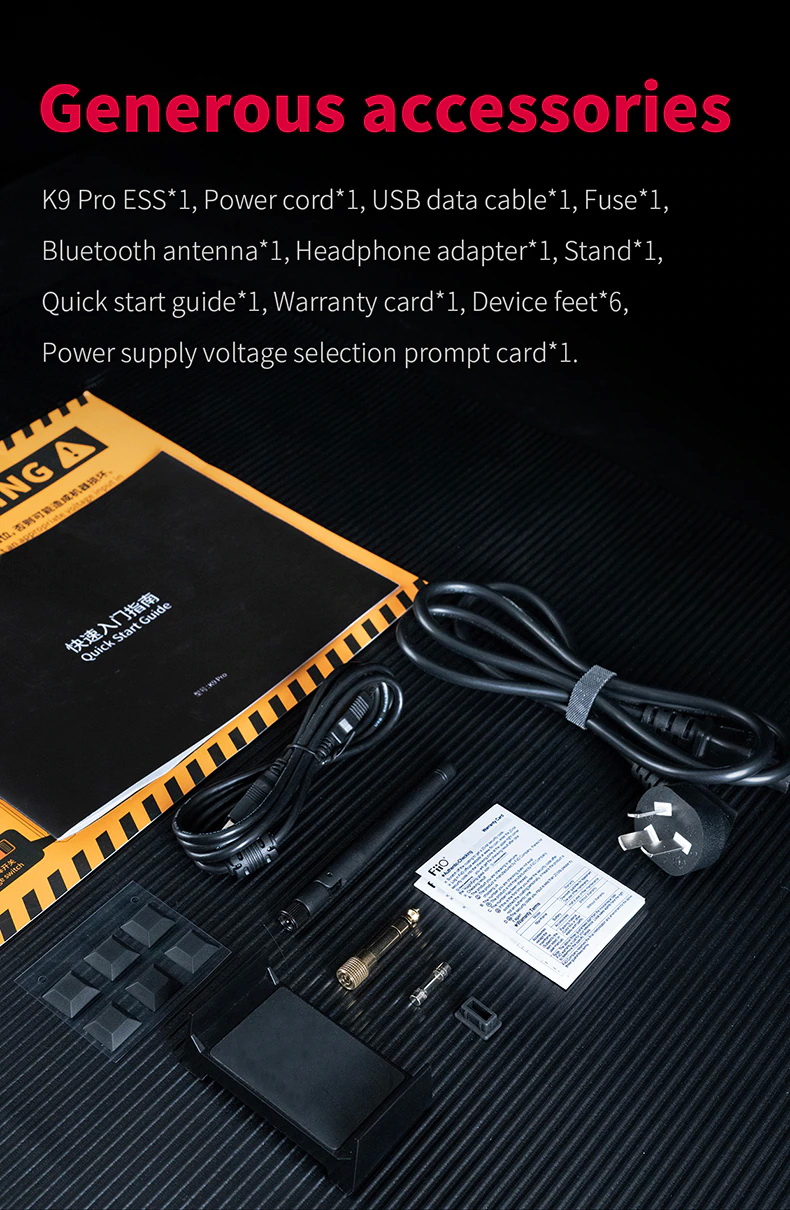 FiiO K9 PRO DAC/AMP ตั้งโต๊ะ เรือธง DAC ESS ES9038PRO x2, AMP THX AAA 788+ รองรับ MQA, LDAC, Dual Hi-Res ประกันศูนย์ไทย