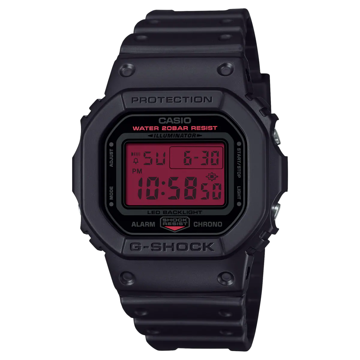 นาฬิกา Casio G-Shock Special Color Bold Black and Red series รุ่น DW-5600BBR-1 ของแท้ รับประกัน1ปี