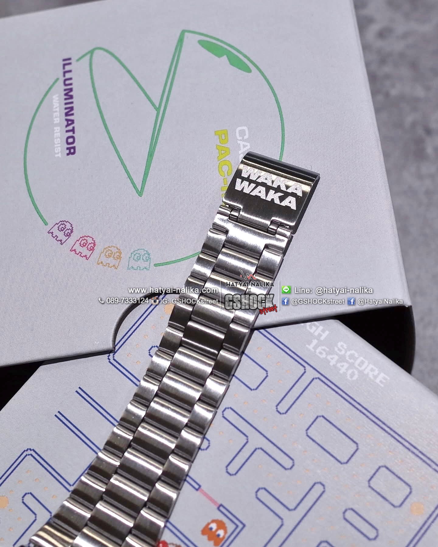 นาฬิกา คาสิโอ CASIO x PAC-MAN Limited Collaboration models รุ่น A168WEPC-7A ของแท้ รับประกัน1ปี