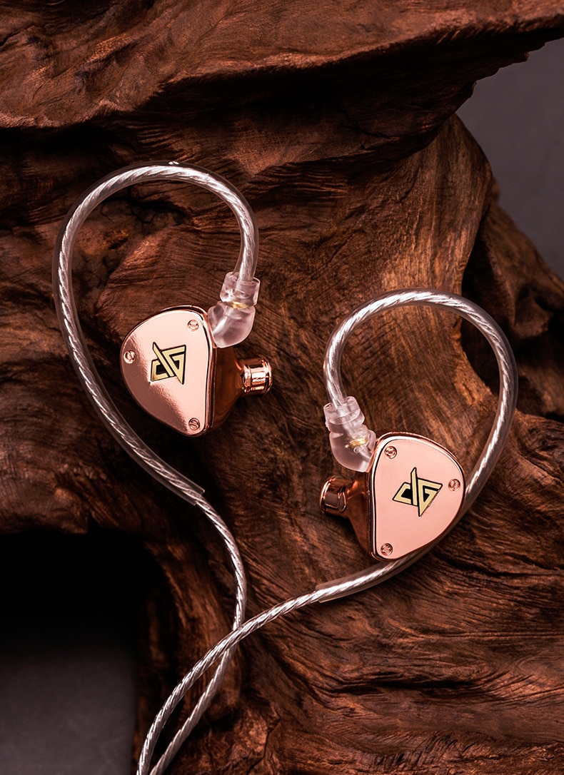 ขาย Auglamour F300 Light หูฟัง Dynamic พร้อมไมค์ สายทองแดง single crystal ชุบเงิน