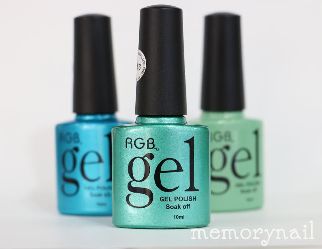 สีเจล R.G.B gel ( รุ่นขวดเป็นสี ) สีทาเล็บเจล ผสมชิมเมอร์ และกากเพชร เนื้อสีดี ขวดสวยๆ