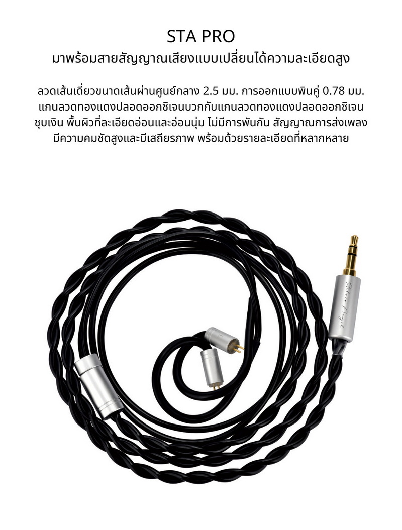 Ear Acoustic Audio STA-Pro หูฟัง IEMs 2 ไดรเวอร์ Dynamic เสียงโปร่งใส ประกันศูนย์ไทย
