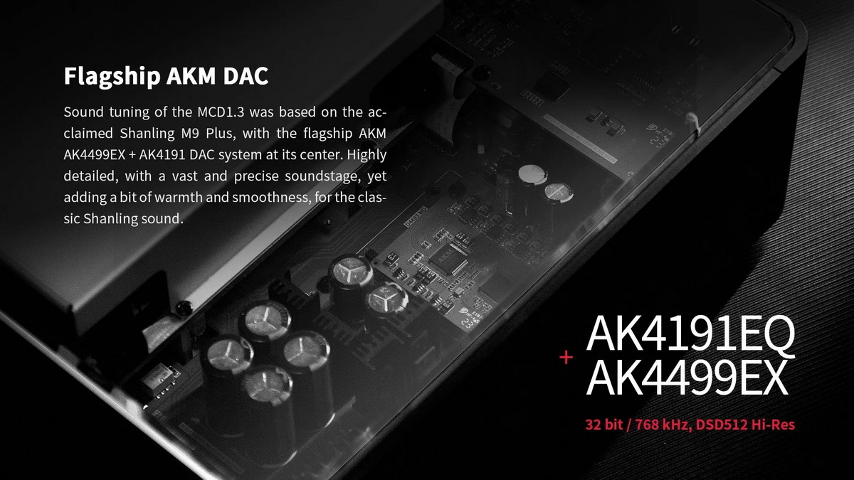 [PreOrder] Shanling MCD1.3 เครื่องเล่นซีดีดิจิตอลชิป AK4499EX+TPA6120 รองรับ MQA-CD, LDAC ประกันศูนย์ไทย