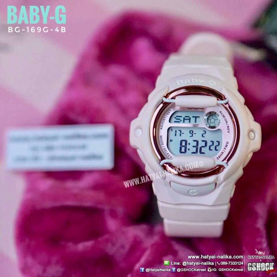 นาฬิกา Casio Baby-G Pink Bouquet series รุ่น BG-169G-4B (ชมพูไข่ไก่) ของแท้ รับประกัน 1 ปี
