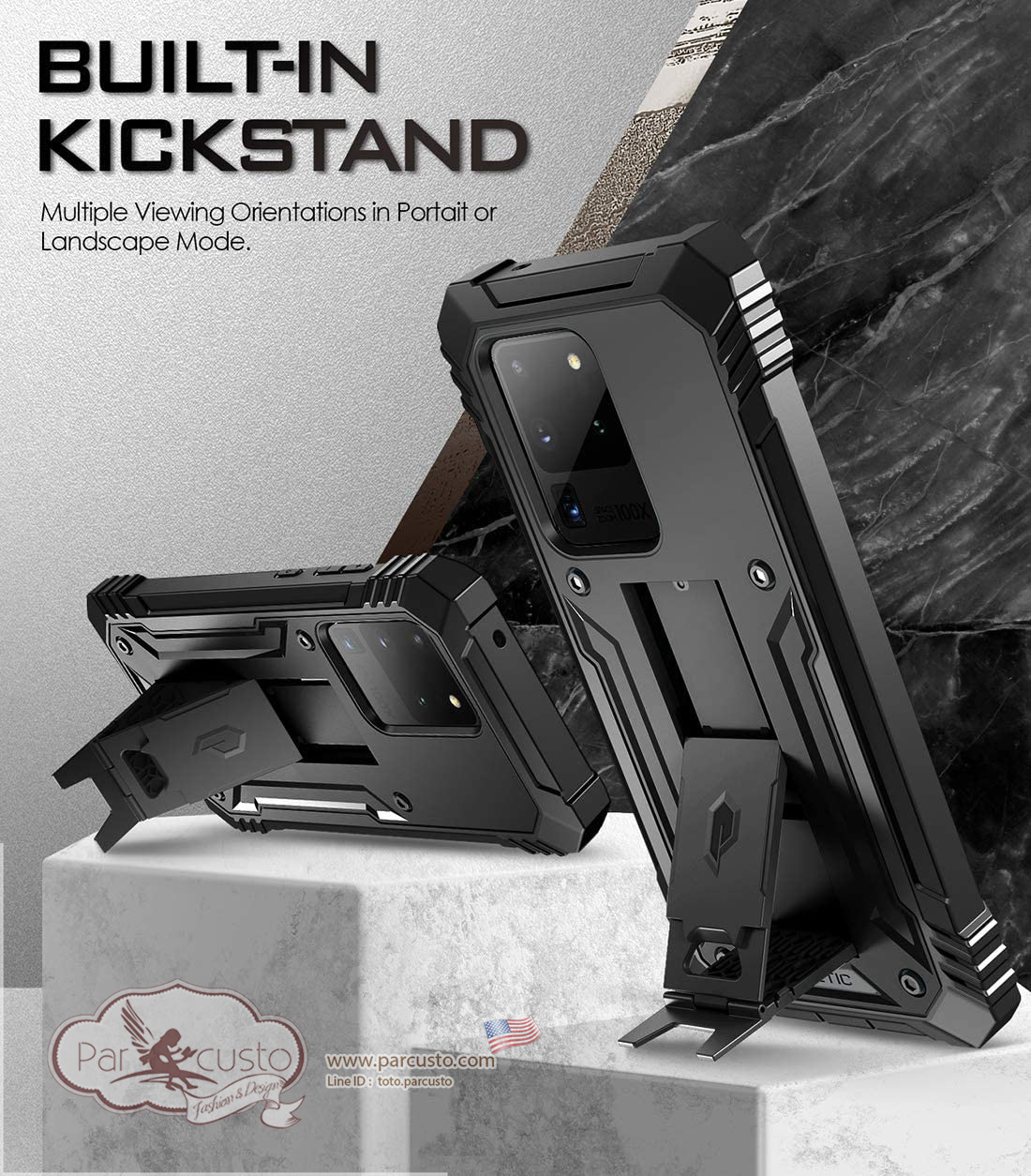 เคสกันกระแทก Samsung Galaxy S20 Ultra [Revolution Series] จาก Poetic [Pre-order USA]