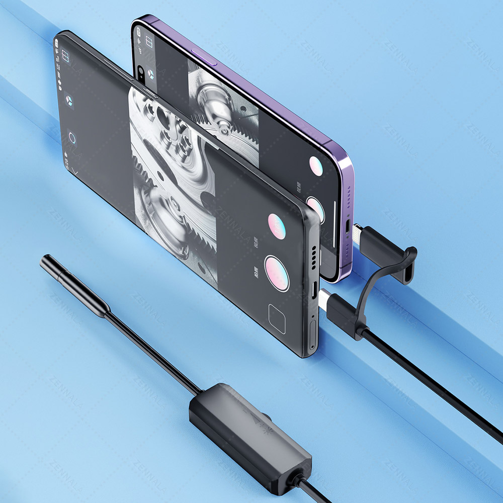 กล้องงู Full HD 2IN1 TypeC-Lightning 5.5 มิลลิเมตร