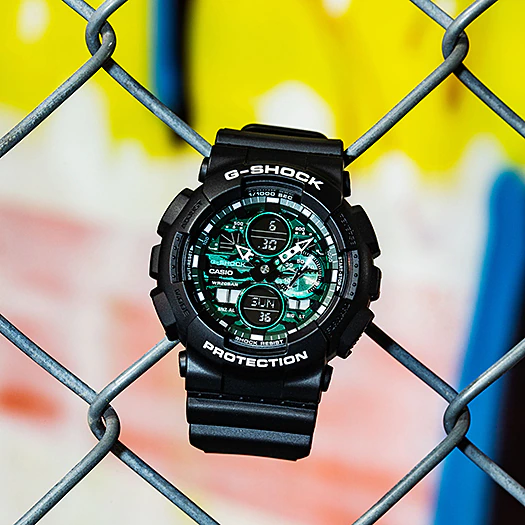 นาฬิกา Casio G-Shock Special color MIDNIGHT GREEN series รุ่น GA-140MG-1A ของแท้ รับประกัน1ปี