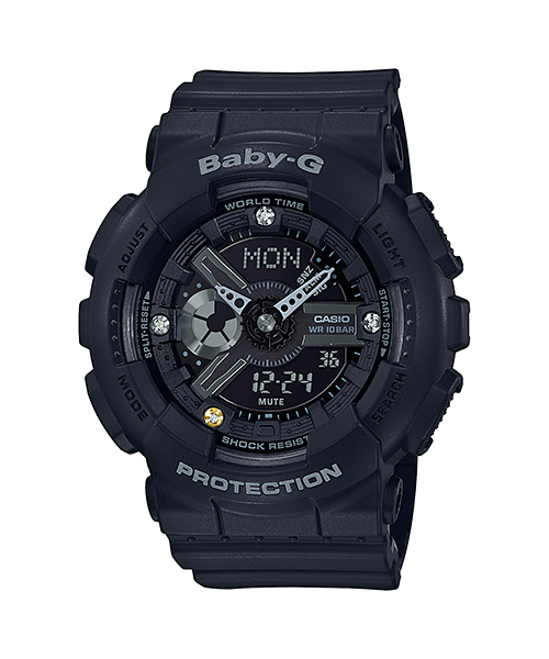 นาฬิกา Casio Baby-G Limited ครบรอบ 35ปี G-Shock model BA-135DD Diamond Desige รุ่น BA-135DD-1A ของแท้ รับประกัน1ปี