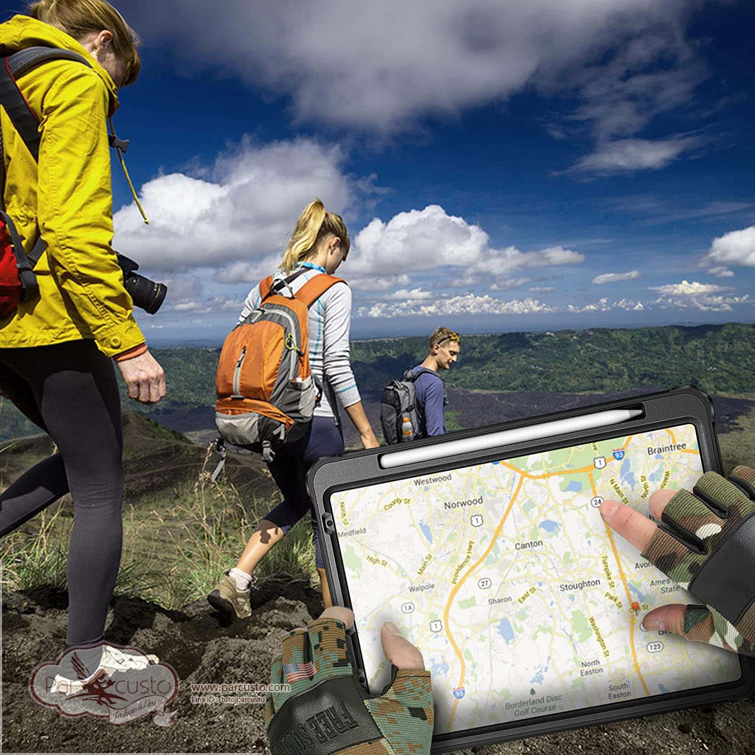 เคสกันกระแทก iPad Air 5th / 4th 10.9 Inch [Tuatara Magic Ring] จาก Fintie [Pre-order USA]