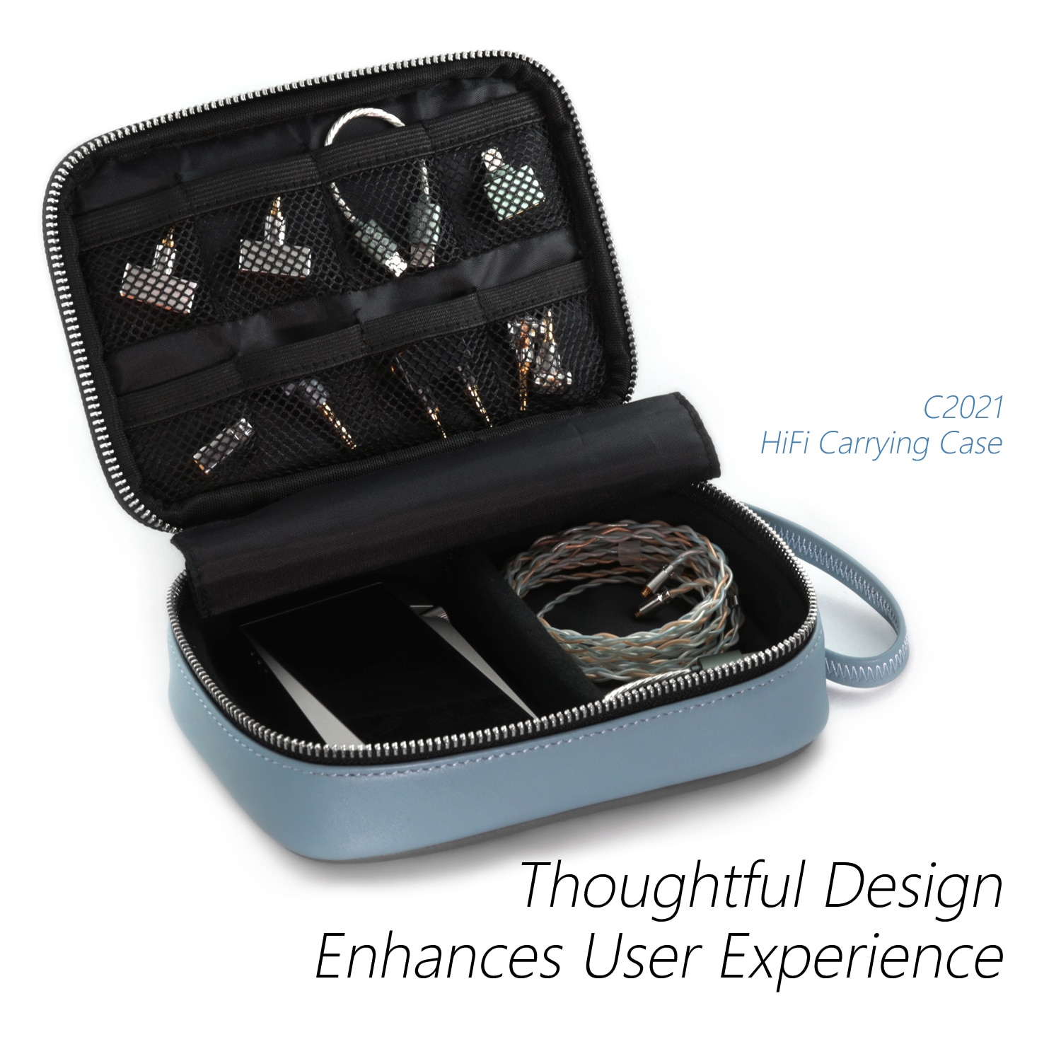 ขาย DD C-2021 เคสพกพาหนังแท้ สำหรับ DAP , DAC , AMP , หูฟัง