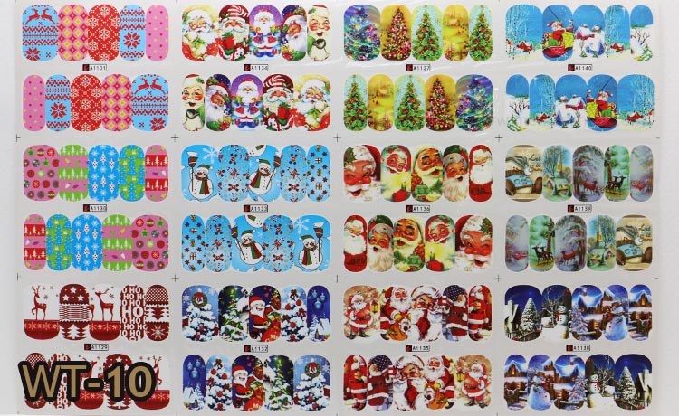 สติ๊กเกอร์ติดเล็บ ลายน้ำ