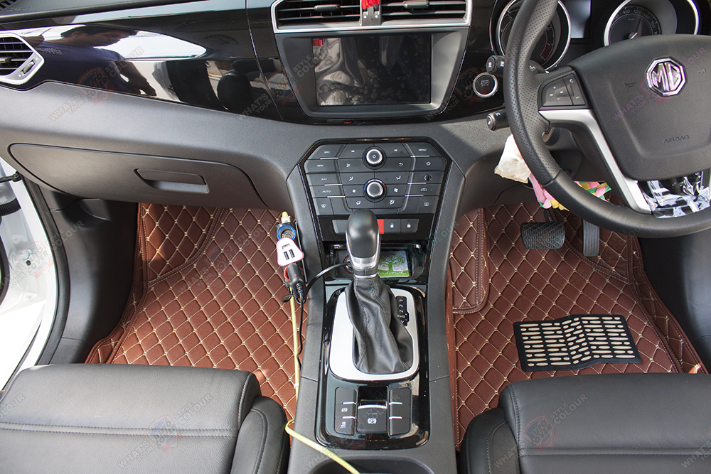 พรมรถยนต์เข้ารูป 6 D รถ MG GS จำนวน 6 ชิ้น ชุดเต็มคัน รวมแผ่นท้ายและหลังพนักพิง