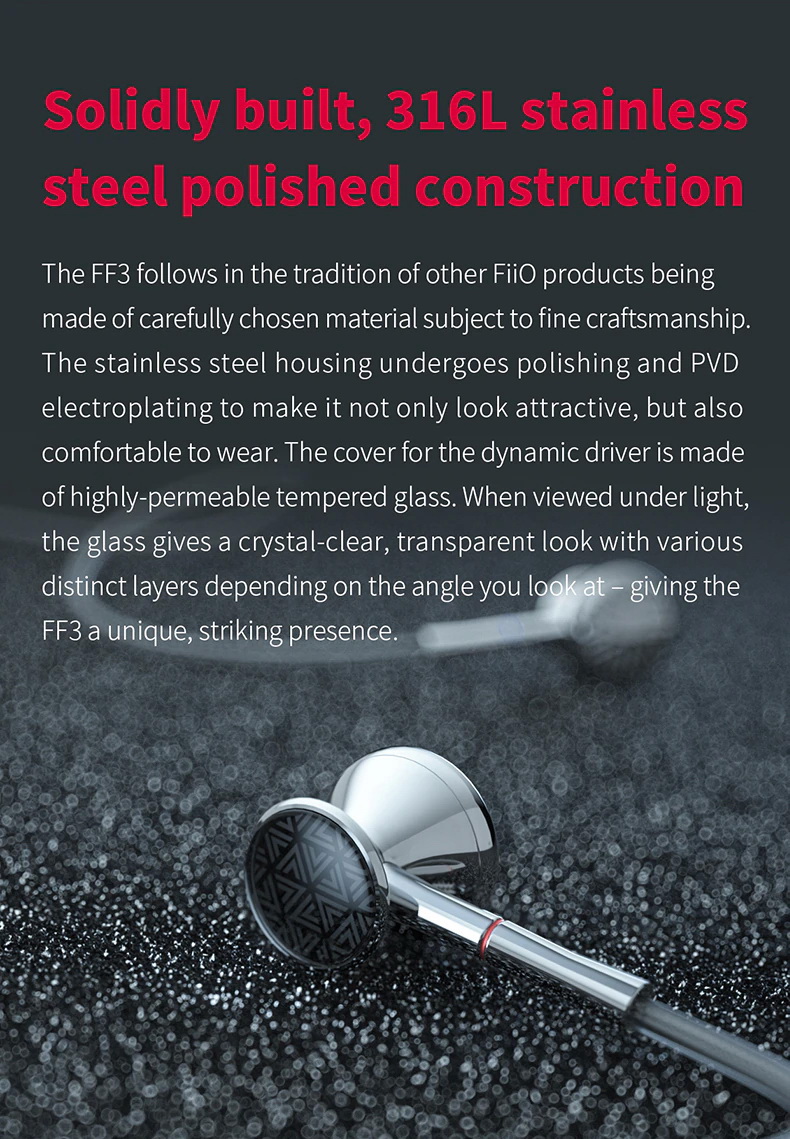FiiO FF3 หูฟัง แบบ Drum ไดรเวอร์ Dynamic ประกันศูนย์ไทย