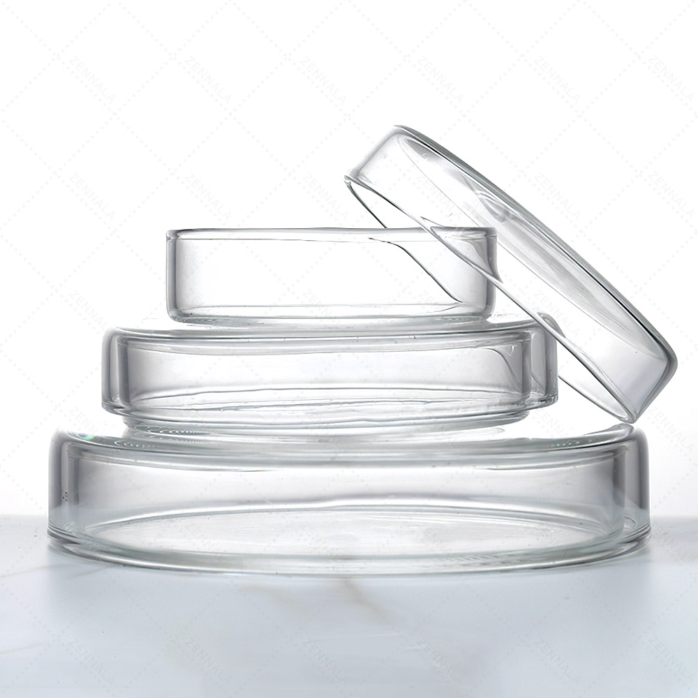 จานเพาะเชื้อ แบบแก้ว Glass Petri Dishes มีให้เลือก 3 ขนาด