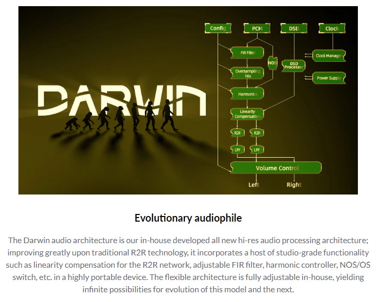 Hiby RS2 เครื่องเล่นเพลงพกพา PureAudio พร้อมสถาปัตยกรรมเสียงดาร์วิน