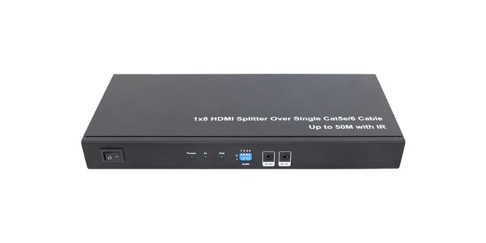 VACOTEK F-SPH108 1x8 HDMI Splitter Over Single Cat6 Up to 50M with IR
