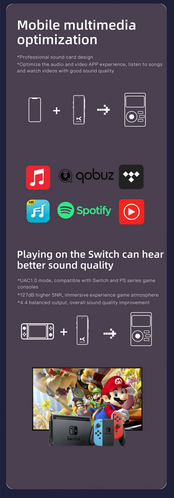 XDuoo Link2 Bal DAC& พกพา กำลังขับสูง ประกันศูนย์ไทย