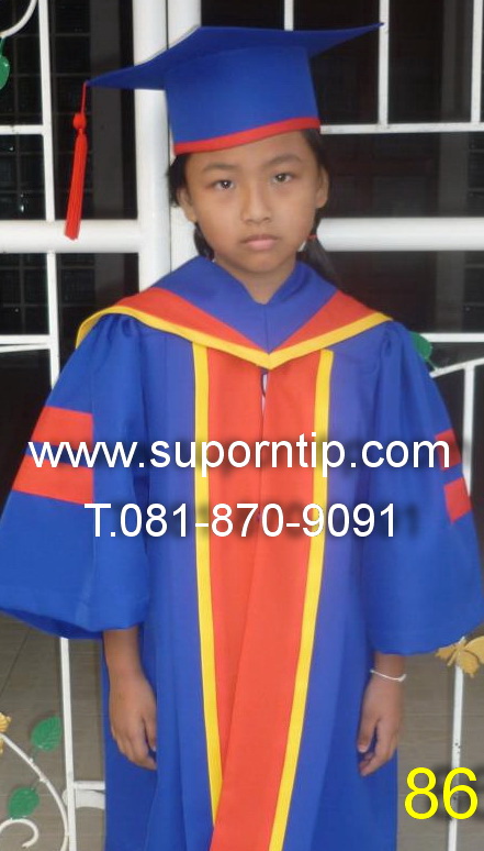 รับตัดชุดบัณฑิตน้อย น้ำเงิน แดง เหลือง,ชุดครุยอนุบาล,ชุดรับปริญญาเด็ก,ชุดครุยเด็กเล็ก