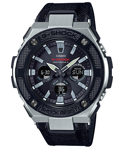 นาฬิกา Casio G-Shock G-STEEL มินิ GST-S330 series รุ่น GST-S330AC-1A, GST-S330AC-1 (สายผ้า CORDURA สีดำ) ของแท้ รับประกัน1ปี