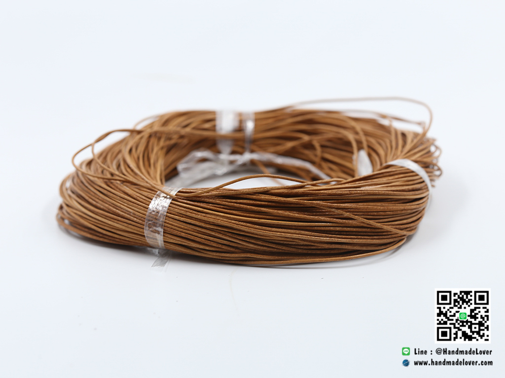 เชือกหนังกลม ขนาด กว้าง 1 mm.