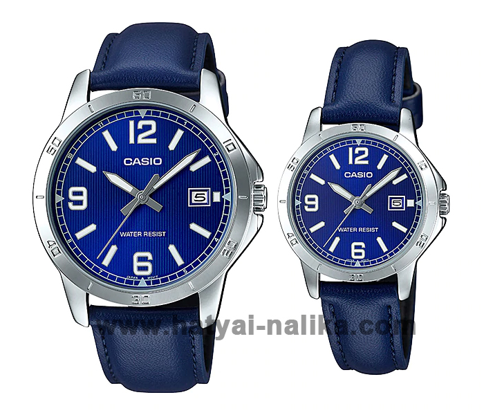 นาฬิกา คาสิโอ Casio SETคู่รัก รุ่น MTP-V004L-2B+LTP-V004L-2B ของแท้ รับประกัน1ปี