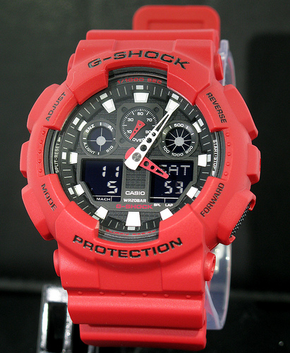 นาฬิกา คาสิโอ Casio G-Shock Standard Analog-Digital รุ่น GA-100B-4A ของแท้ รับประกัน 1 ปี