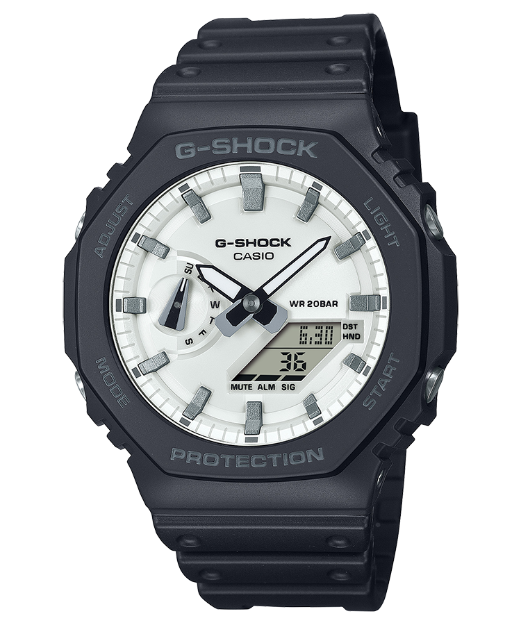 นาฬิกา Casio G-Shock Special Color Black & Brilliant White series รุ่น GA-2100WD-1A ของแท้ รับประกัน1ปี