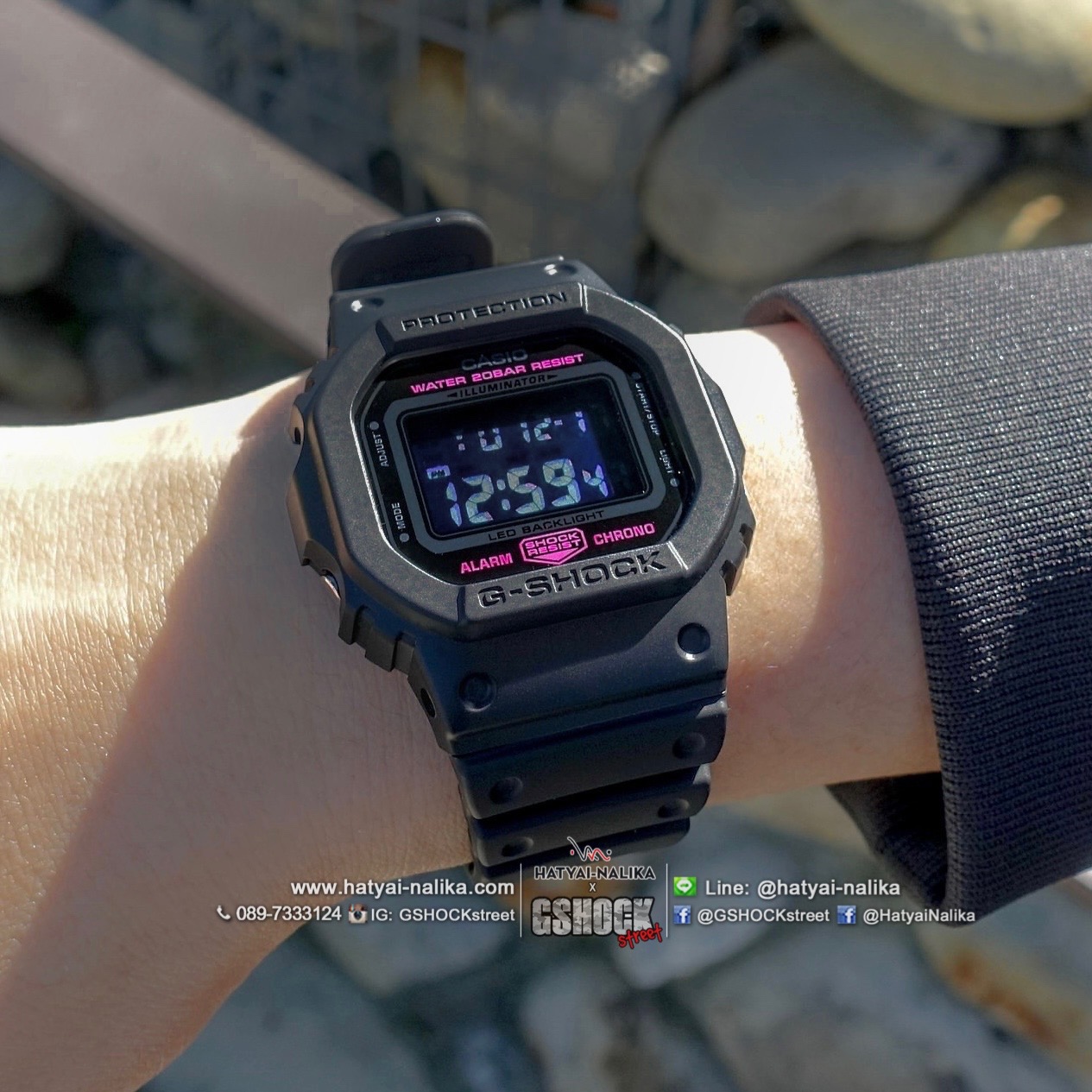 นาฬิกา คาสิโอ Casio G SHOCK Limited “PINK OCTOBER” รุ่น DW-5600PK-1 ของแท้ รับประกัน1ปี