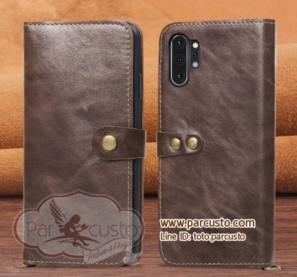 เคสหนังวัวแท้ Samsung Galaxy Note 10 / Note 10 Plus (โปรดระบุรุ่น) จาก Sheng Lei [หมด]