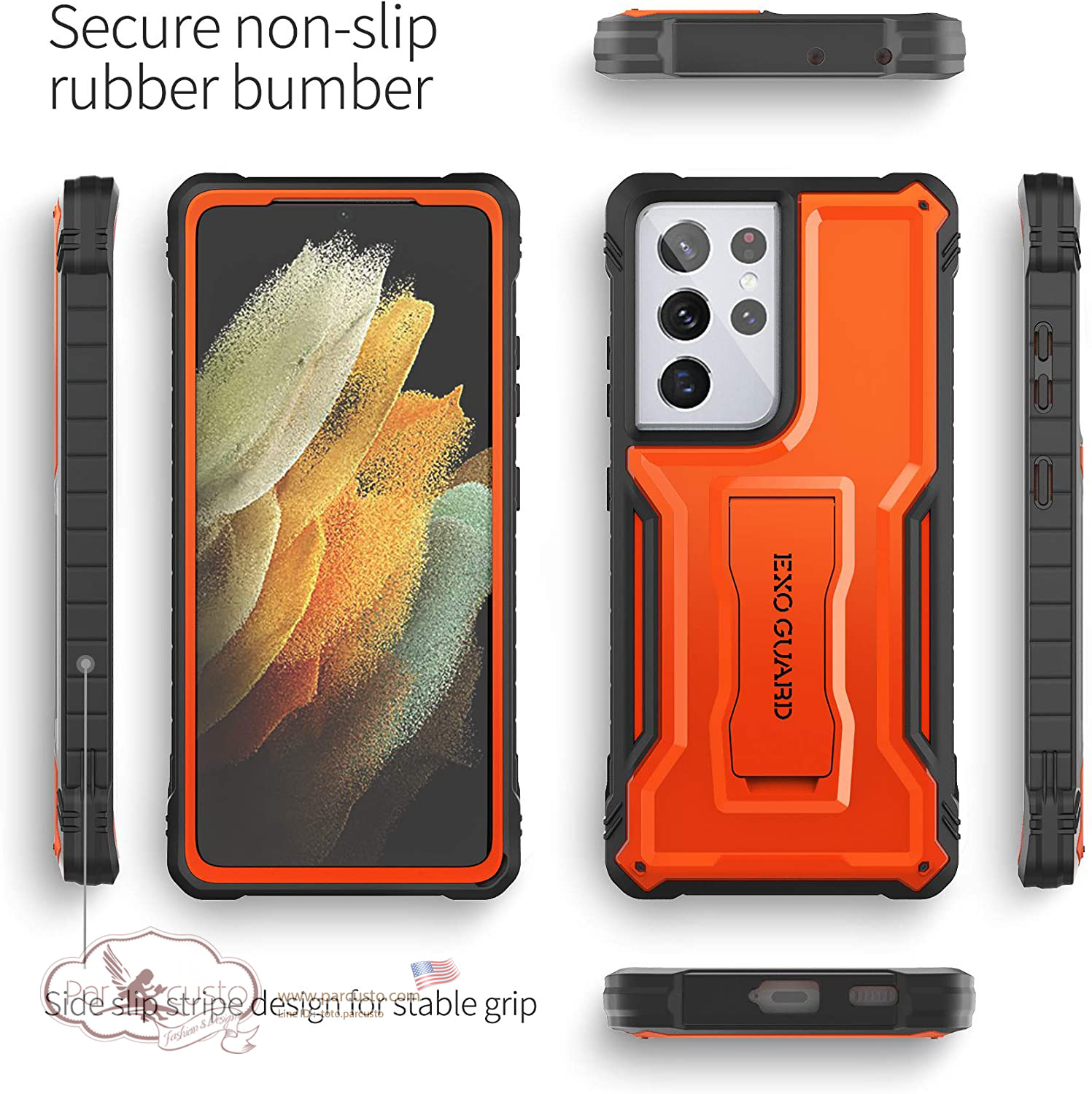 เคสกันกระแทก Samsung Galaxy S21 Ultra 5G จาก ExoGuard [Pre-order USA]